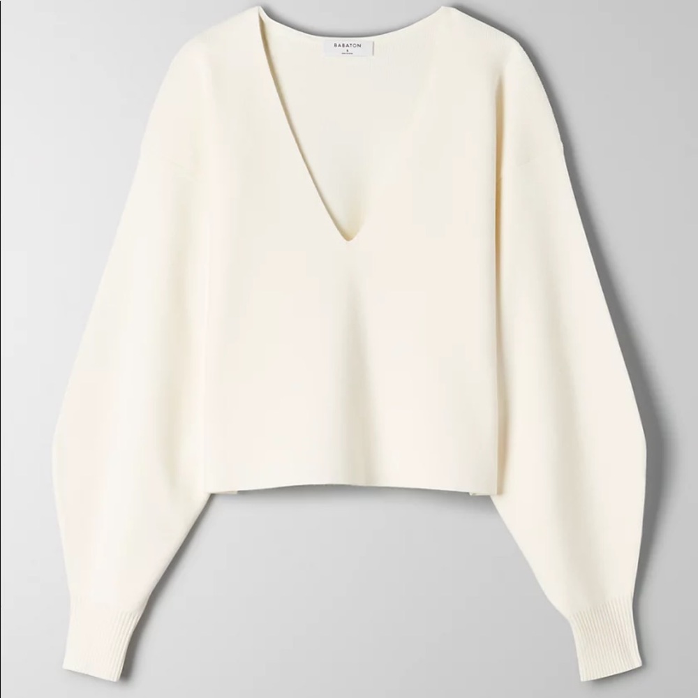 Babaton Wren Sweater Cream Sz XS